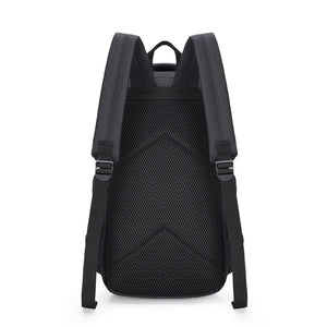 Sac à dos coque rigide noir pour moto et ordinateur portable - vue 3