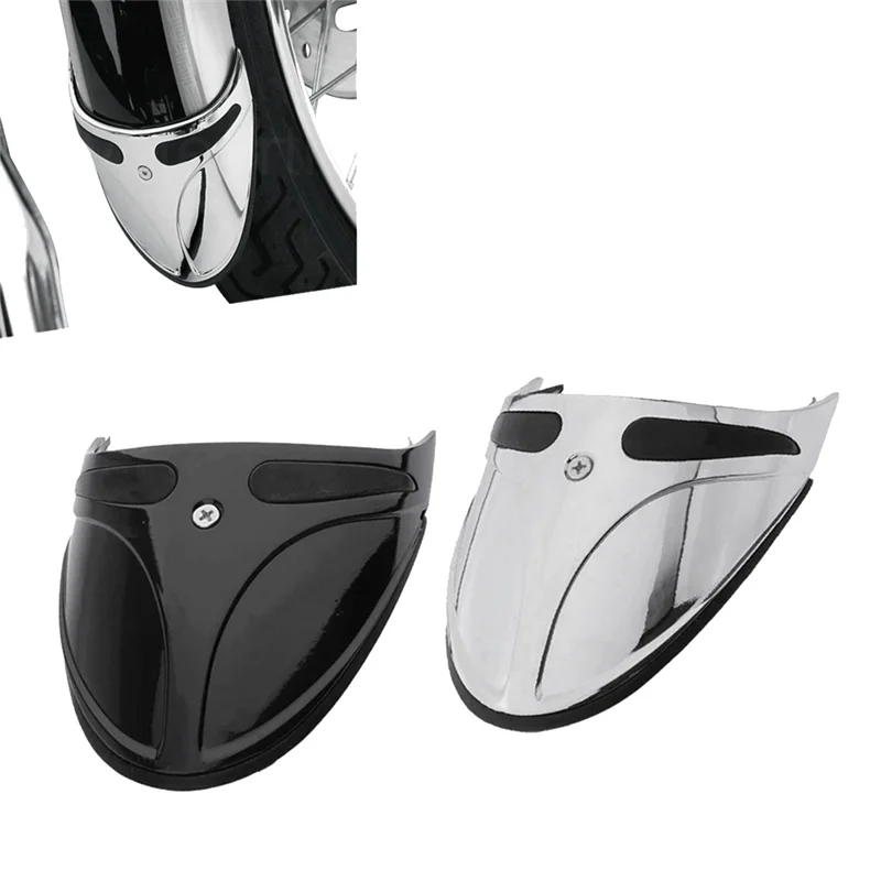 Extension de garde-boue chromée pour Harley-Davidson Dyna - vue 3