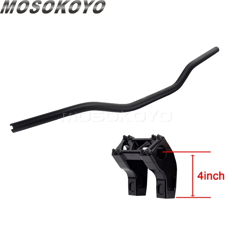 Risers pullback et guidon pour Harley Dyna Sportster Softail - vue 26