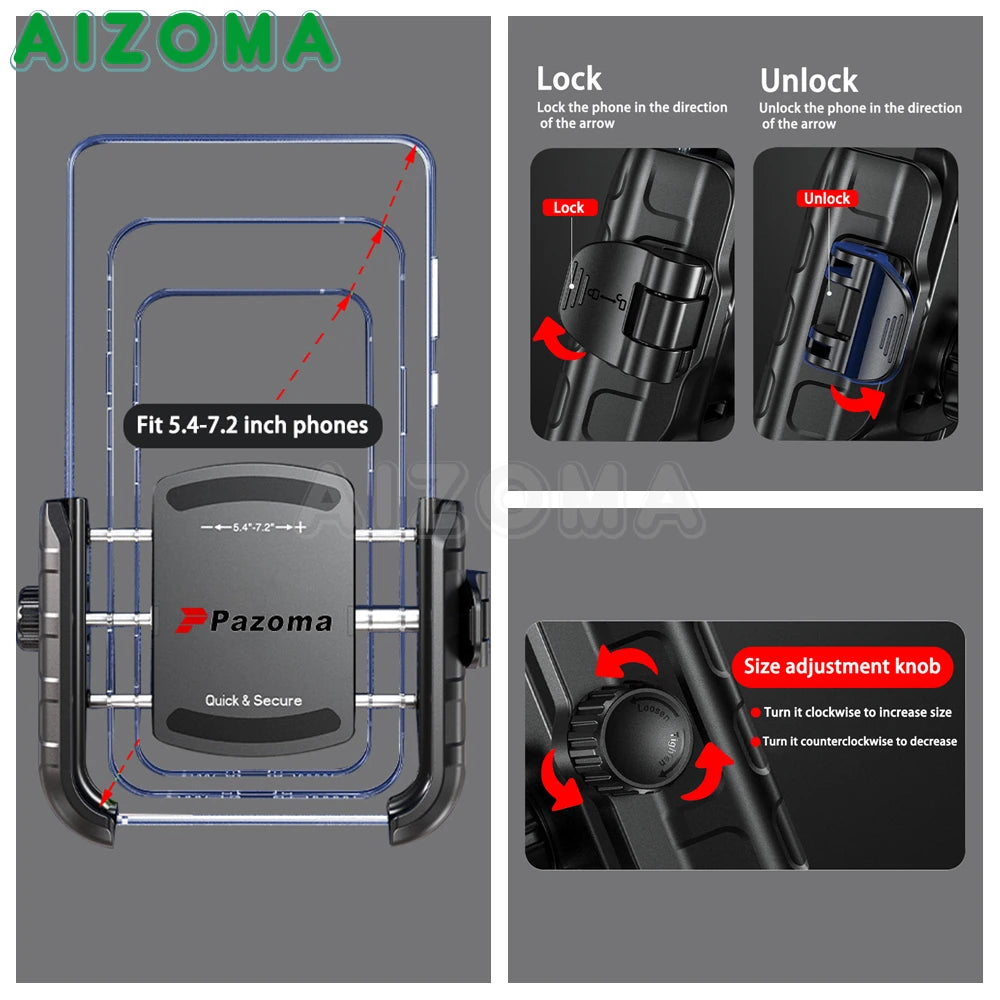 Support téléphone / GPS pour Harley-Davidson Touring CVO Road Glide FLTRXSE FLTRKSE 2015-Later – photo 6/8
