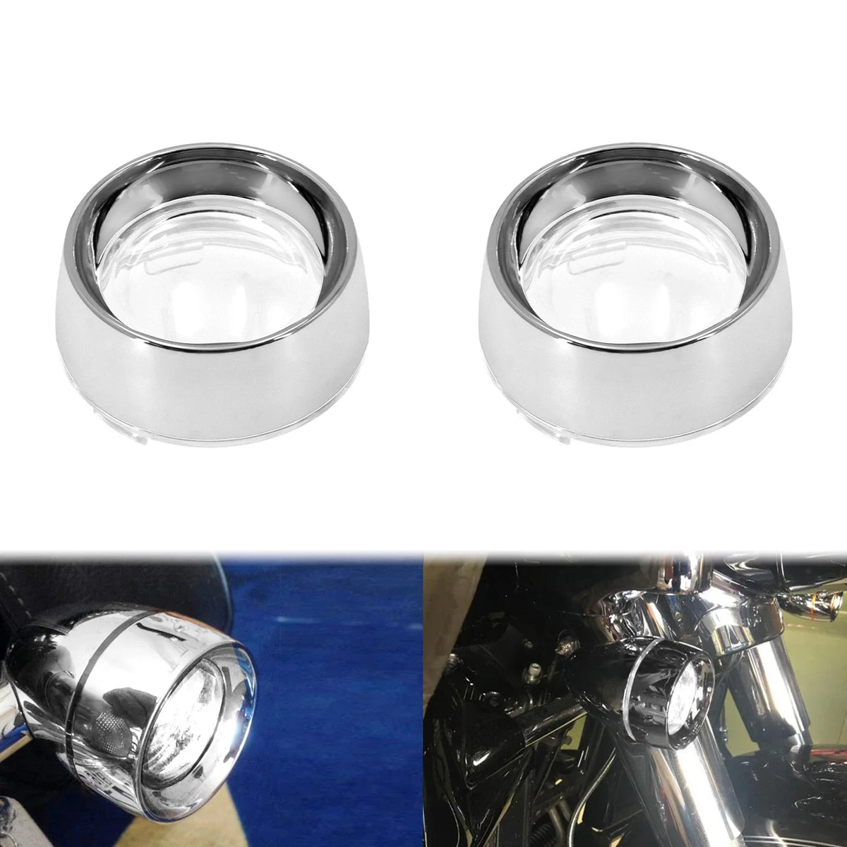 Visières de clignotants pour Harley Touring Softail - vue 14