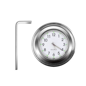 Horloge à quartz noire fixée sur le guidon d'un scooter - vue 7