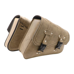 Sacoche cavalière en cuir PU noir pour Harley Sportster XL 883 - vue 5