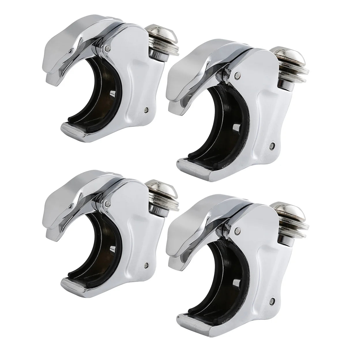Pinces de fixation chrome pour pare-brise de Harley-Davidson Sportster - vue 6