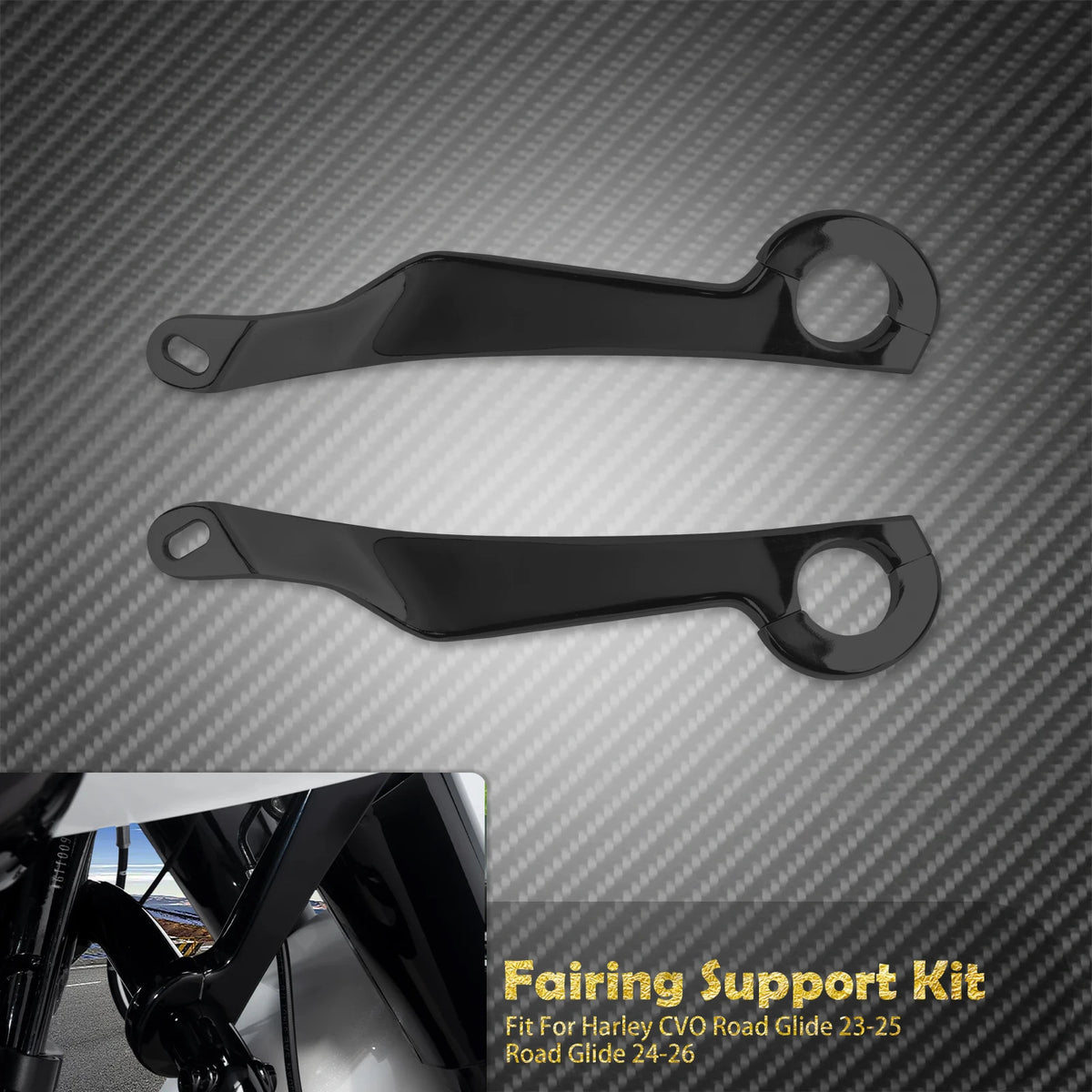 Support de fixation de carénage en aluminium pour Harley - vue 8