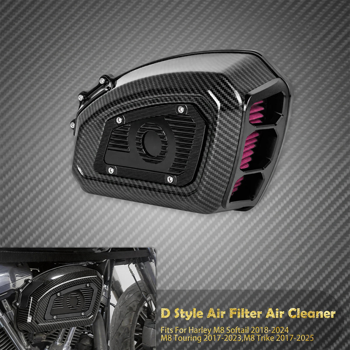 Filtre à Air Haute Performance - Harley-Davidson Touring, Softail, Dyna, Sportster XL, Road Glide, Fat Boy, Breakout, CVO – photo 20/31
