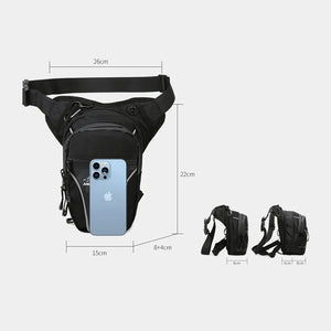 Sac banane moto multifonction - vue de face - vue 6