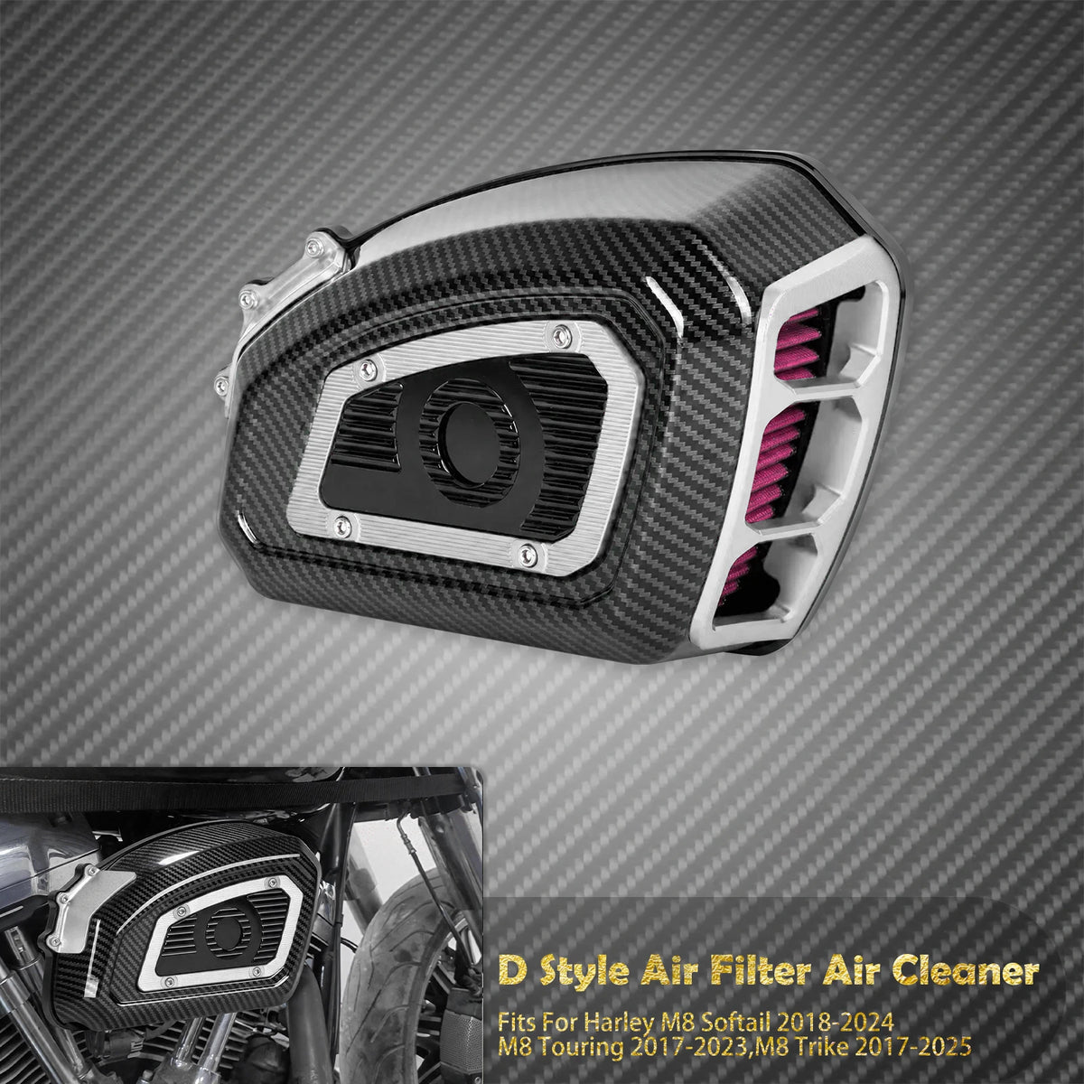 Filtre à air / boîtier de filtre - Harley Softail Low Rider S, Breakout, Touring Ultra Limited, Trike, Street Glide, Sportster XL, Dyna – photo 23/31