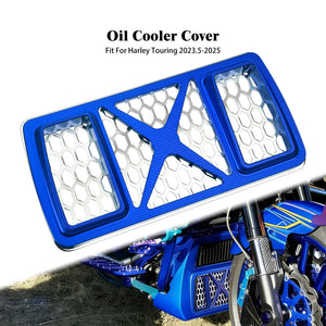 Grille de Protection Radiateur d'Huile en Aluminium CNC - Harley-Davidson Touring FLHTK 2023.5-2025 – photo 10/11