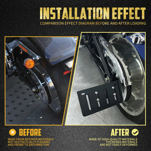 Support Repliable de Plaque d'Immatriculation Latéral - Harley-Davidson Softail Breakout, Fat Boy, Slim, Deluxe 2018-2024 – photo 4/7