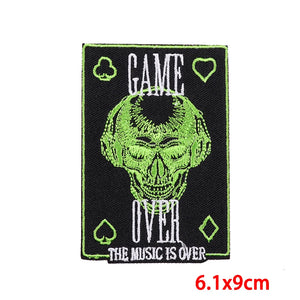 Écusson brodé biker/punk thermocollant - vue 25