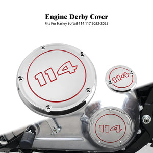 Caches chromés carter primaire et allumage pour Harley-Davidson Softail - vue 8