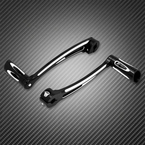 Levier de sélecteur talon-pointe CNC noir avec pontets pour Harley-Davidson Softail (1986-2017), Touring (1988 et +) et Trike (2008 et +) – photo 2/7