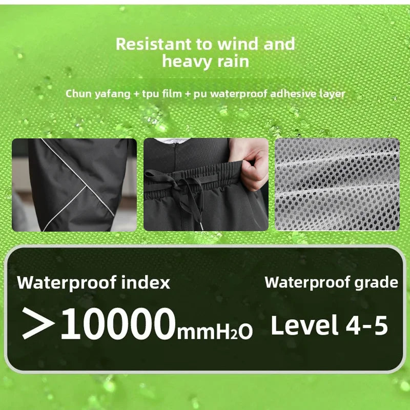 Pantalon de pluie moto WOSAWE imperméable et réfléchissant - vue 4