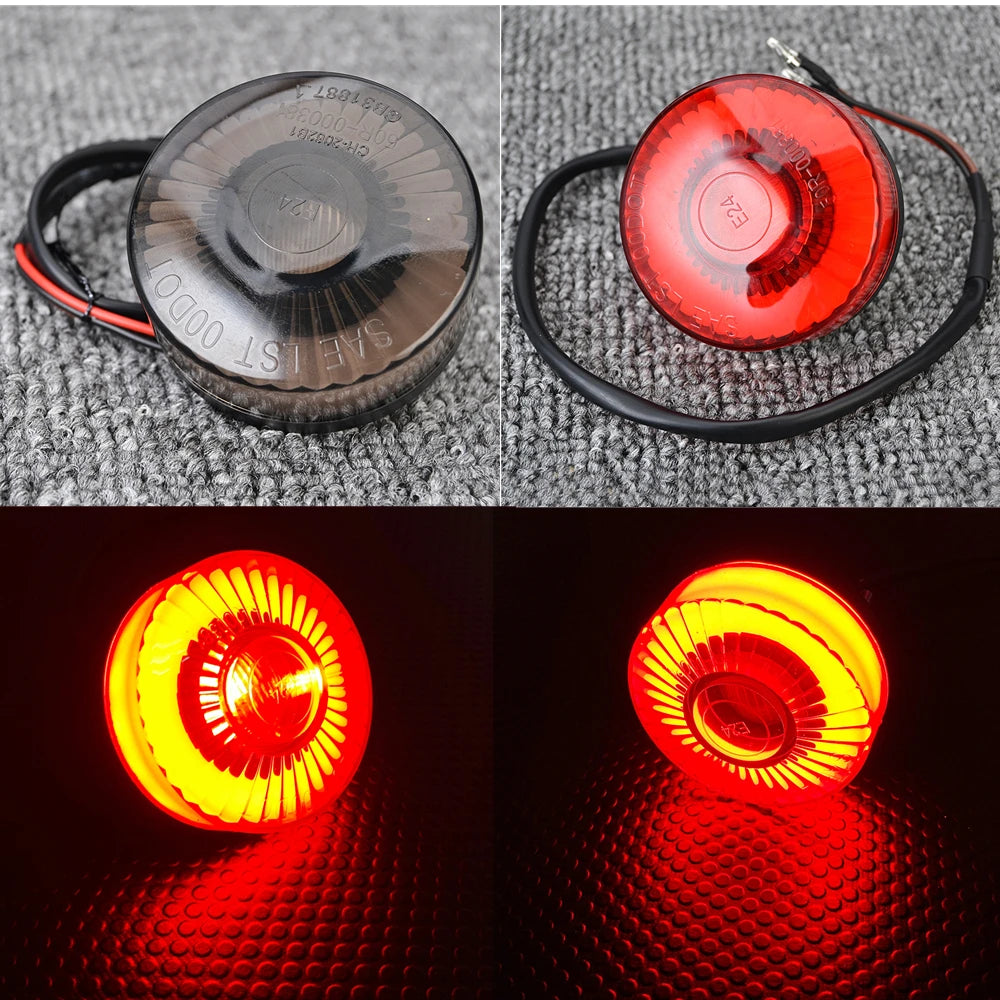 Feu arrière LED rond pour Harley bobber - vue 1
