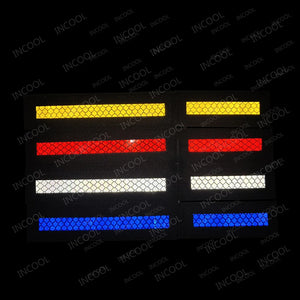 Bande chevron réfléchissante velcro pour blouson de moto - vue 5