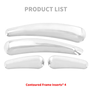 Inserts de cadre chromés pour Harley-Davidson Softail - vue 5