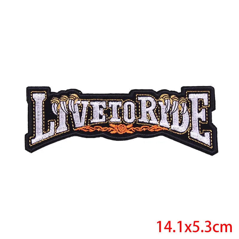 Écusson brodé biker/punk thermocollant - vue 10