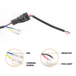 Feux additionnels LED 4,5 pouces pour Harley Road King - vue 6