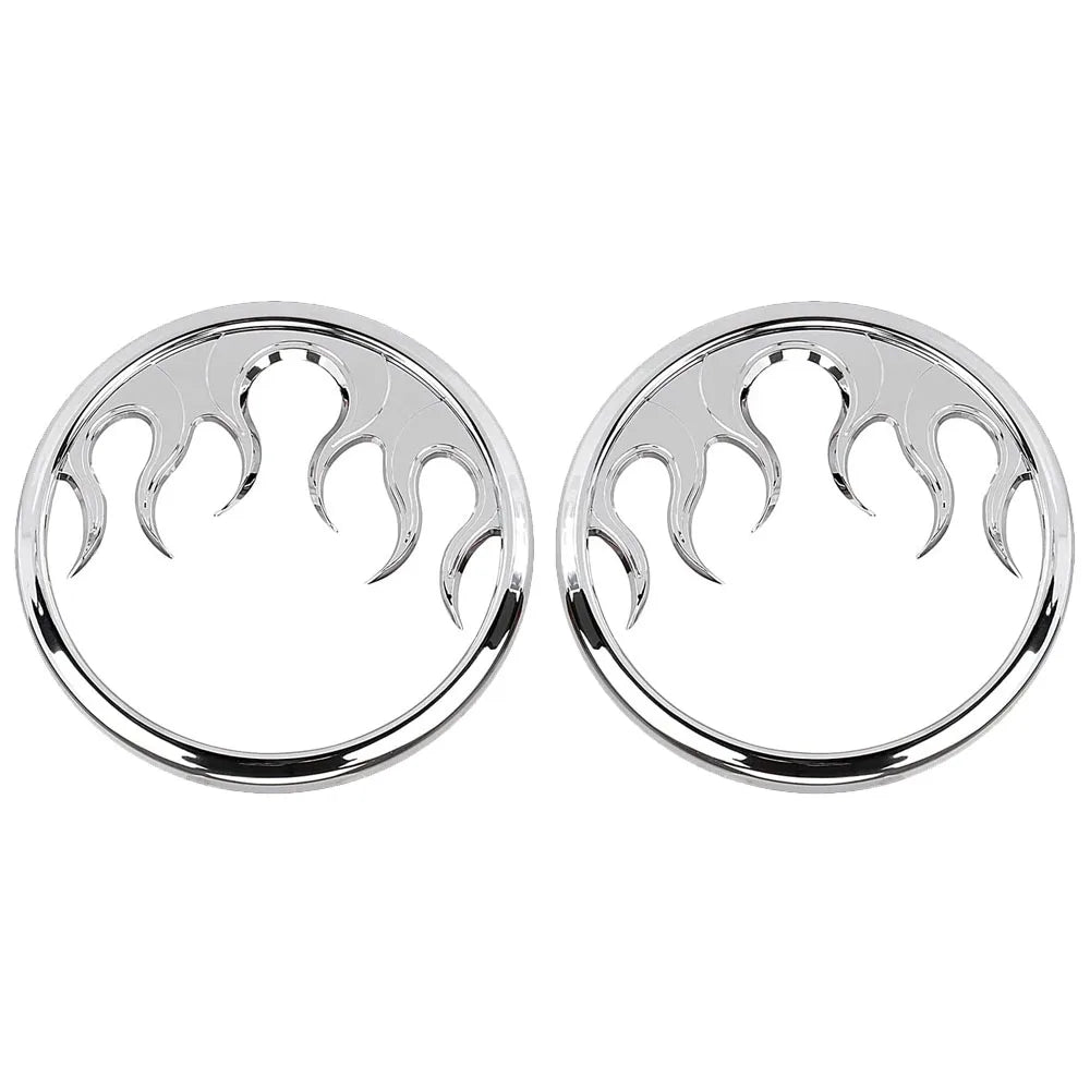 Caches de haut-parleurs motif flammes en ABS pour Harley-Davidson Electra Glide, Street Glide et Trike 2014-2022 - vue 8