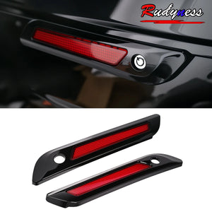 Cache de fermoir de sacoche noir brillant pour Harley Touring - vue 7