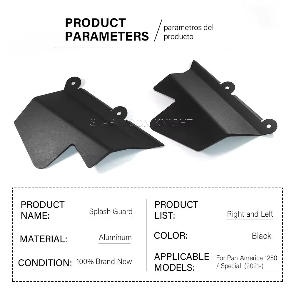 Caches latéraux noirs en aluminium pour Harley-Davidson Pan America - vue 6