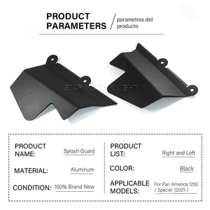 Caches latéraux noirs en aluminium pour Harley-Davidson Pan America - vue 6