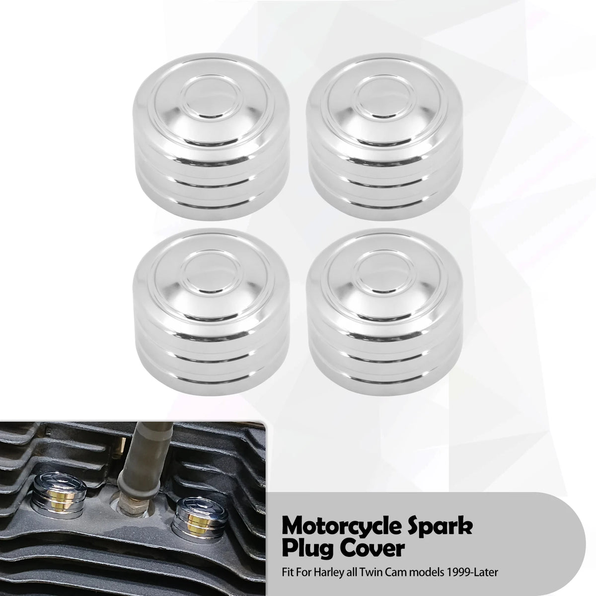Caches de vis de culasse pour Harley Twin Cam - vue 7