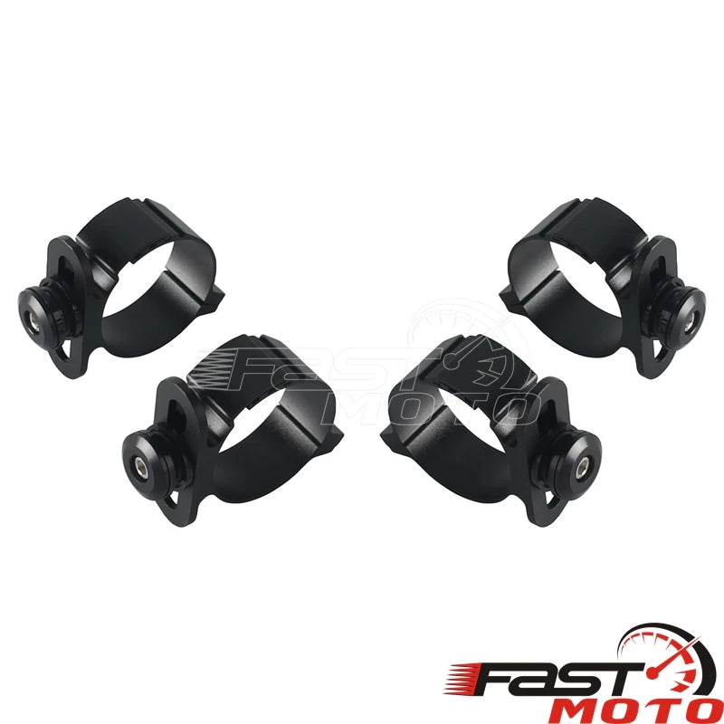 Carénage quart de phare chromé style bikini pour moto Harley-Davidson - vue 3