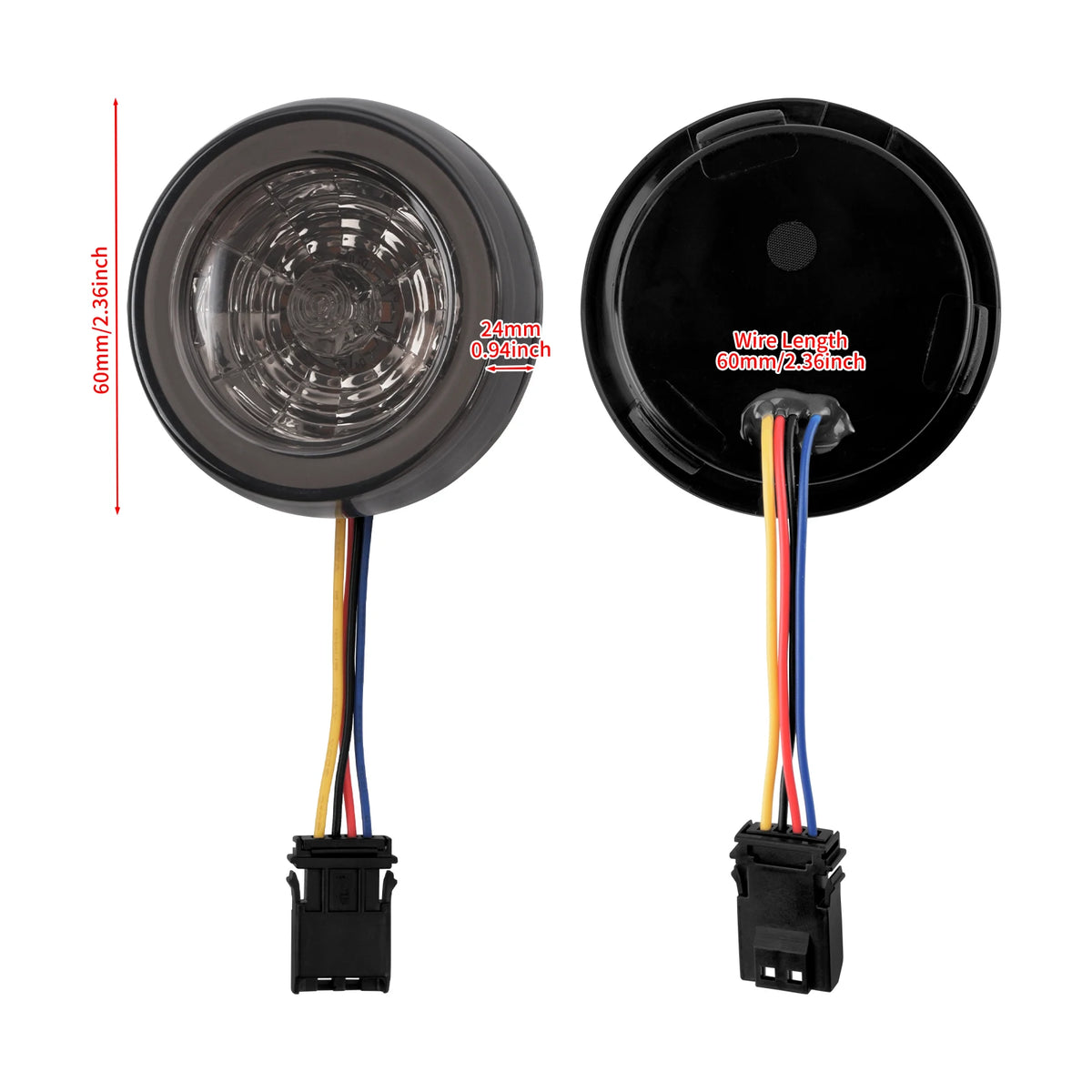 Inserts de clignotants LED pour Harley Softail - vue 5