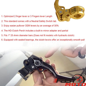 Levier d'embrayage chromé en aluminium pour moto Harley-Davidson Dyna - vue 5