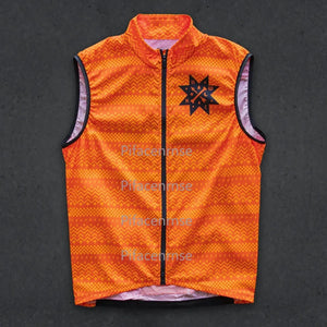 Gilet de cyclisme homme sans manches noir - vue de face - vue 14