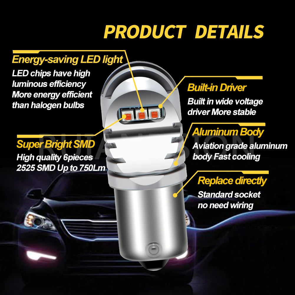 Ampoule LED 1157 BAY15D pour Harley - vue 3