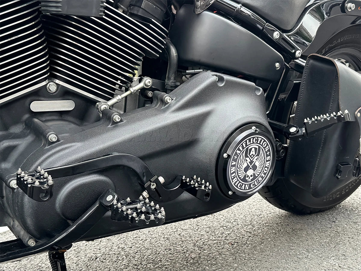 Cache derby et cache de distribution pour Harley Touring - vue 6