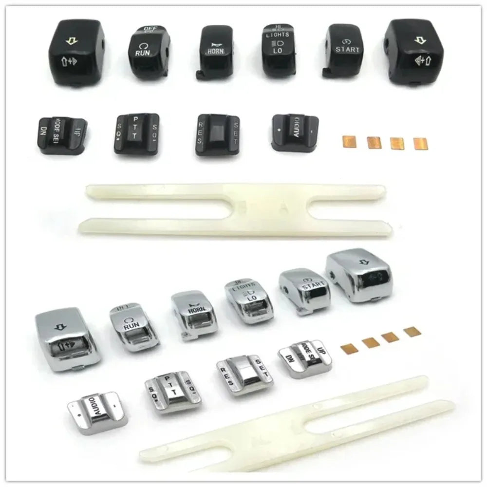 Capuchons de boutons de commodo pour Harley Touring - vue 6