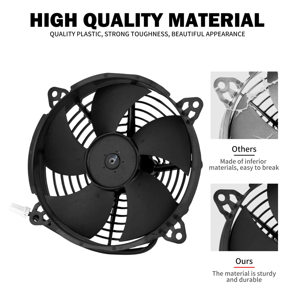 Ventilateur de refroidissement radiateur noir pour Harley-Davidson Street - vue 2