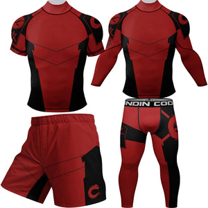 Ensemble compression rashguard + short MMA - vue 10