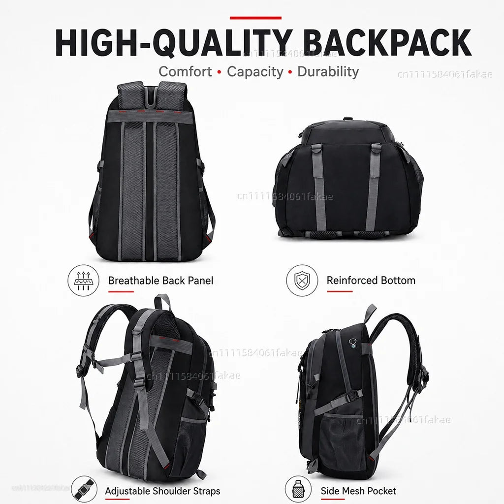 Sac à dos moto noir 40L style Harley-Davidson - vue 4