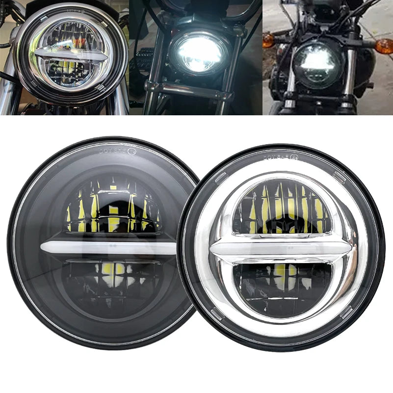 Phare LED 5,75 pouces pour Harley Sportster - vue 1