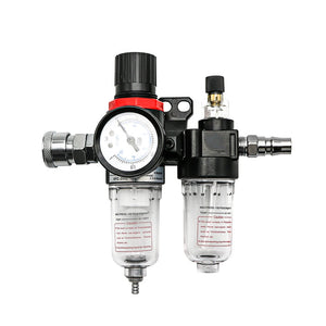 Filtre Régulateur de Pression Air Comprimé AFC2000/AFR2000 + AL2000 G1/4 (Séparateur Eau/Huile) – photo 1/6