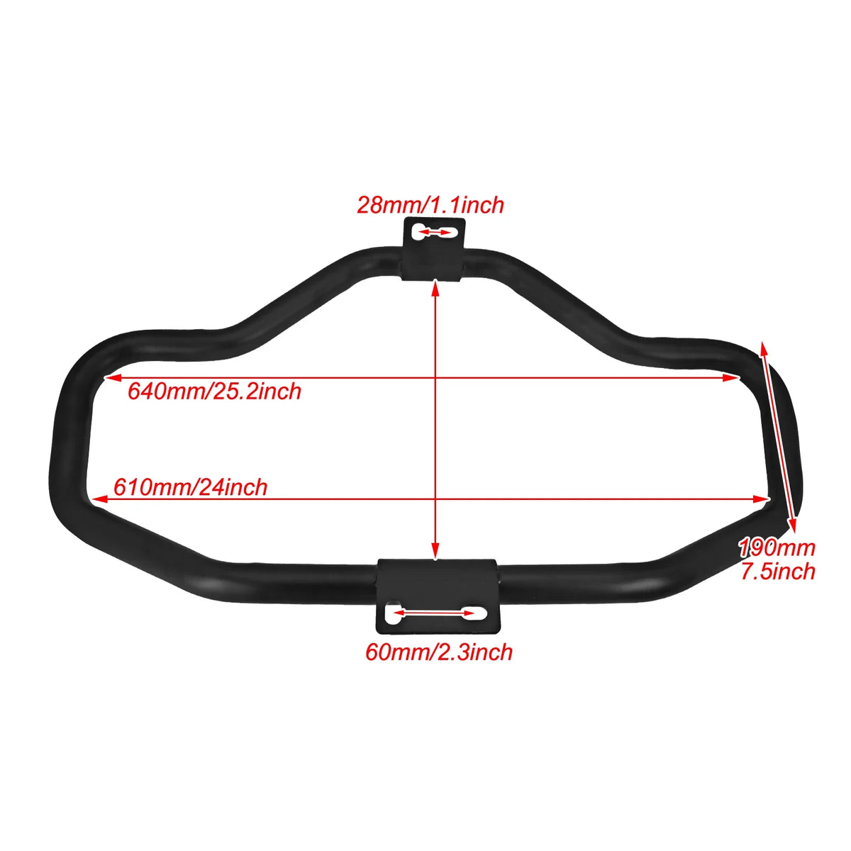 Barre de protection moteur noire avant sur une Harley-Davidson Sportster - vue 6