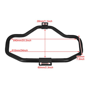 Barre de Protection Moteur Avant Noire - Harley-Davidson Sportster XL, Iron 883, 1200, Forty-Eight 2004-2022, XR 2008-2013 – photo 6/6