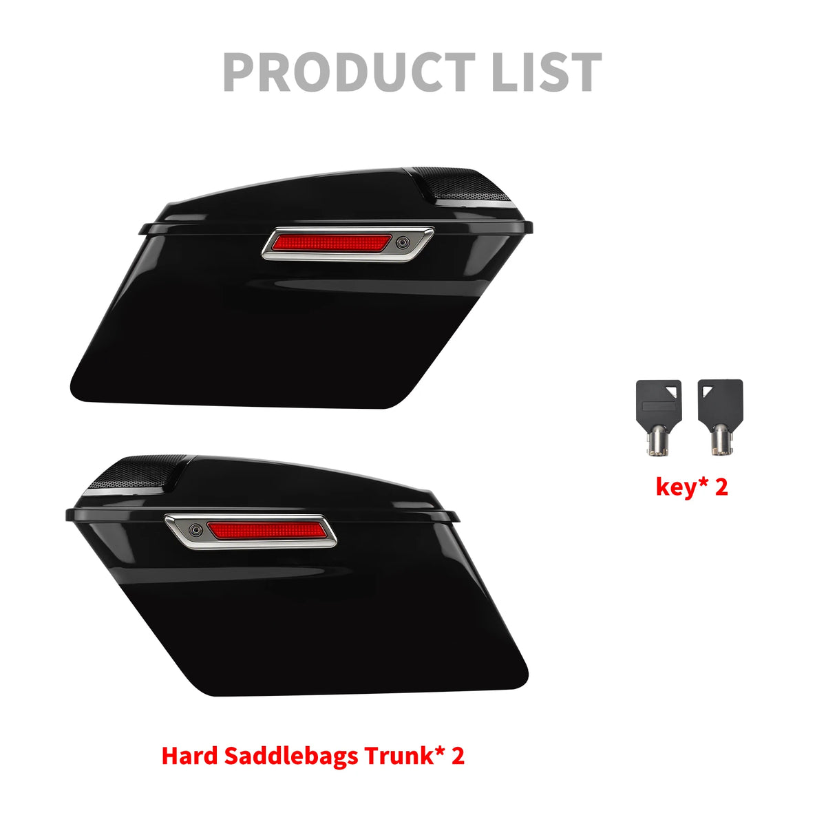 Sacoches Rigides avec Cache Haut-Parleur - Harley-Davidson Touring 2014-2024 – photo 6/10