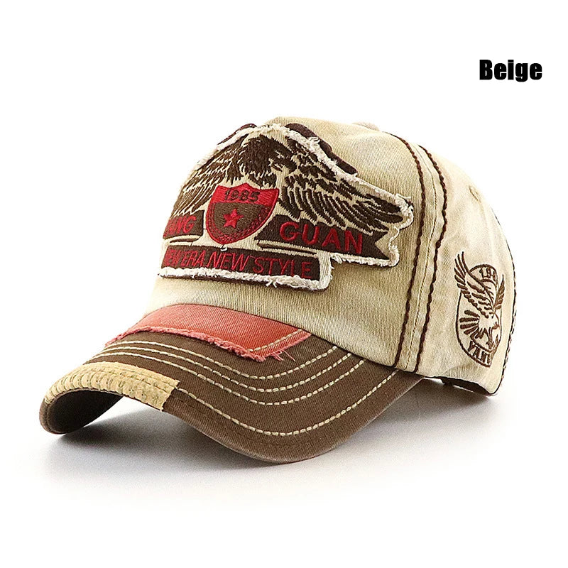 Casquette baseball noire brodée aigle - vue 7