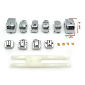 Capuchons de boutons de commodo pour Harley Touring - vue 5