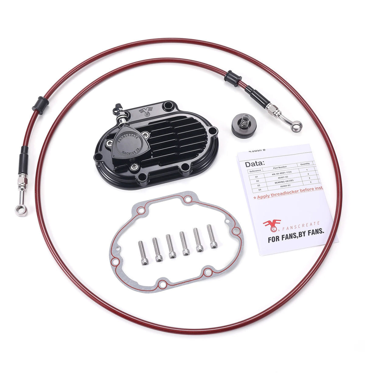 Couvercle latéral de boîte pour embrayage hydraulique Harley Touring - vue 9