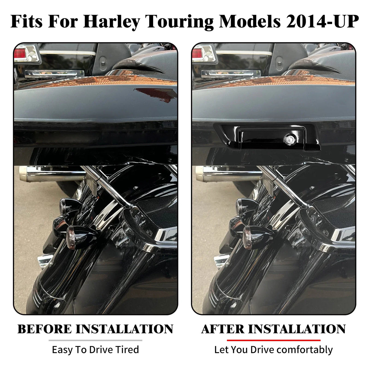 Kit charnières, loquet et serrure de malle Tour-Pak - Harley-Davidson Touring 2014 et plus – photo 2/7
