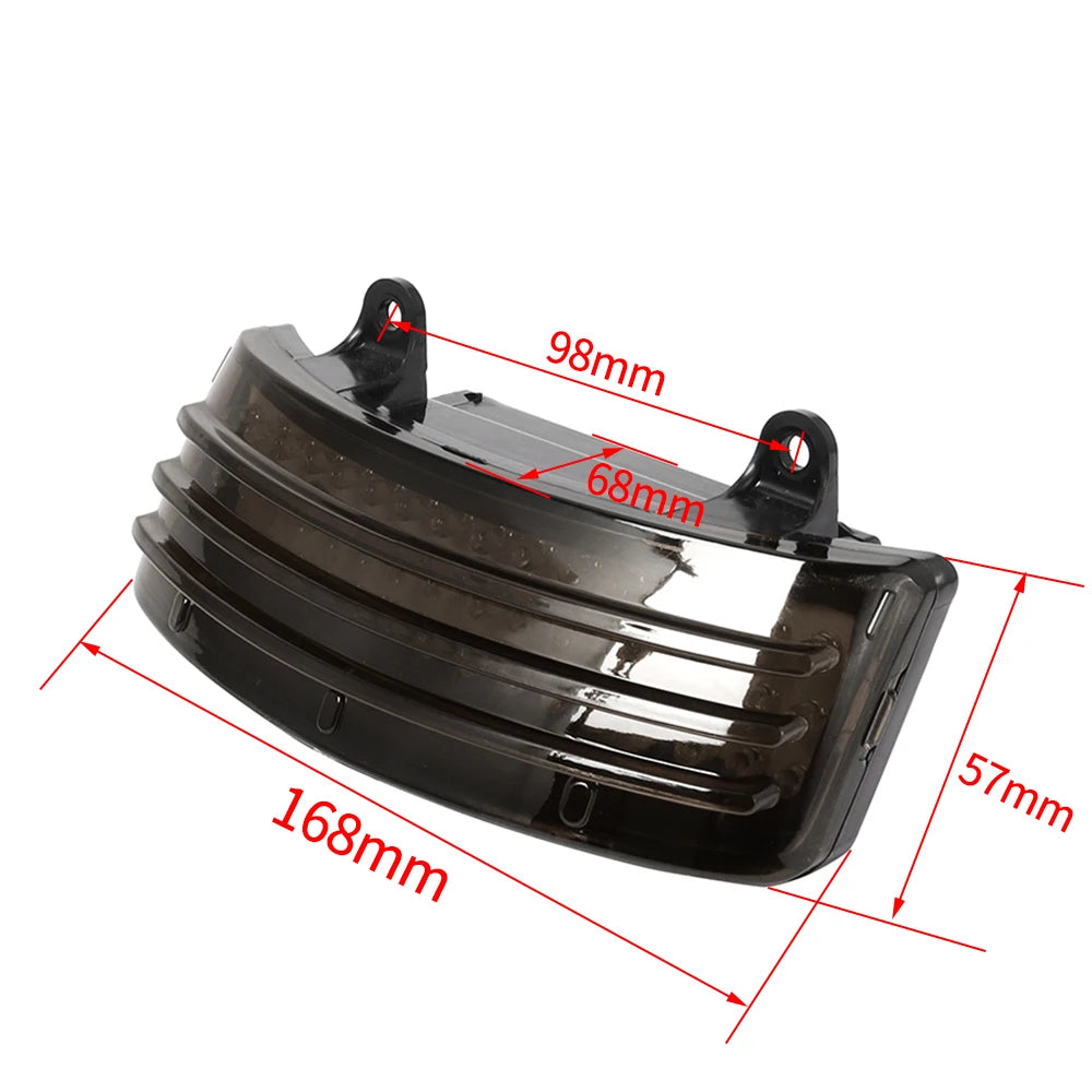 Feu de garde-boue LED tri-bar pour Harley Touring - vue 6
