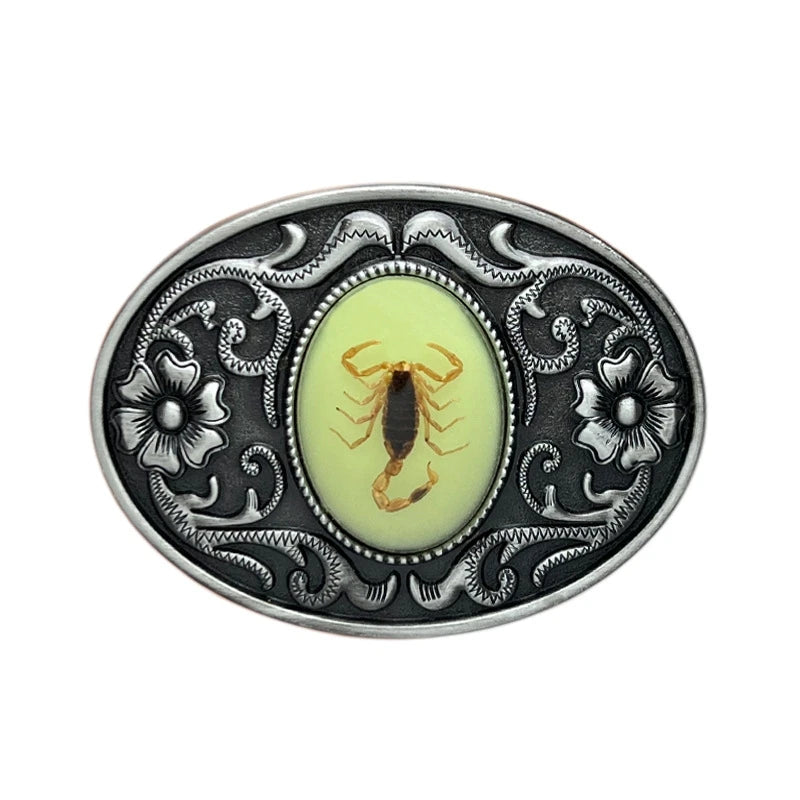 Boucle de ceinture scorpion phosphorescente - vue 1