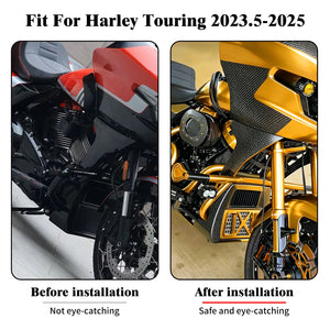Grille de protection de radiateur dorée en aluminium pour Harley-Davidson Touring - vue 2